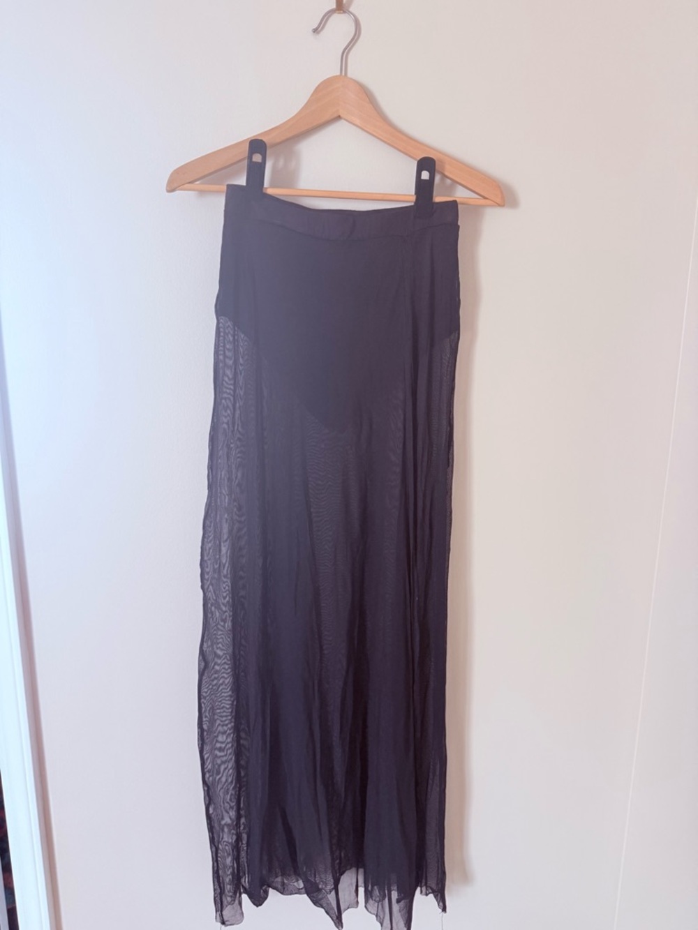 FESTIVAL • Black Sheer Maxi Skirt w/ Under Brief